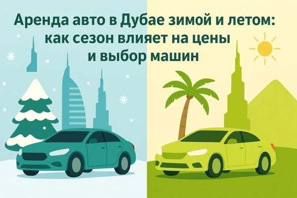 Аренда авто в Дубае зимой и летом: как сезон влияет на цены и выбор машин